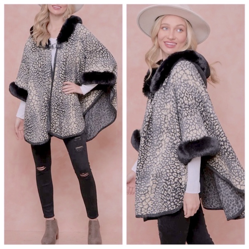 04 Gorgeous Fabulous Boho Oversized Chic faux Fur Cape